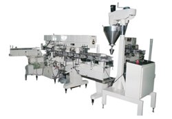 Lined carton paper box packing machine