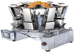 packaging machine with multihead weigher
